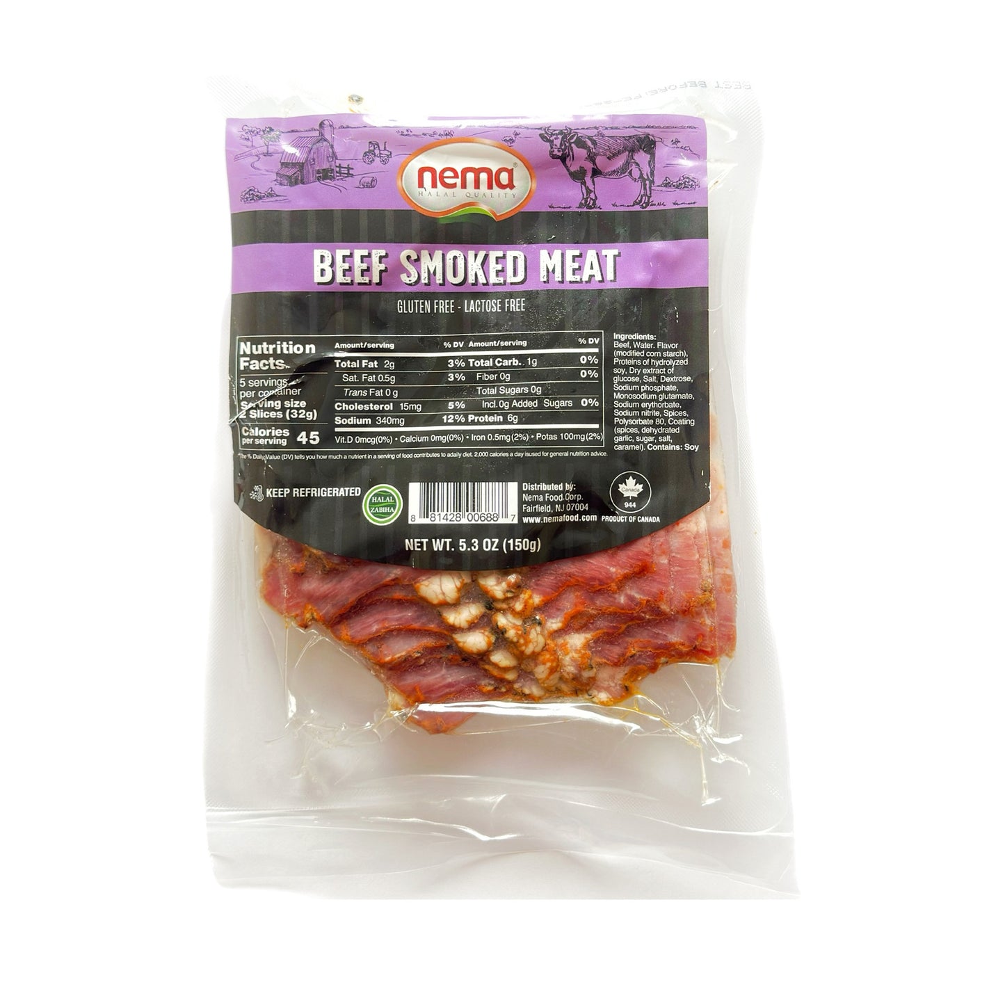 nema sliced beef Smoked Meat 5.3 oz (150 gr)