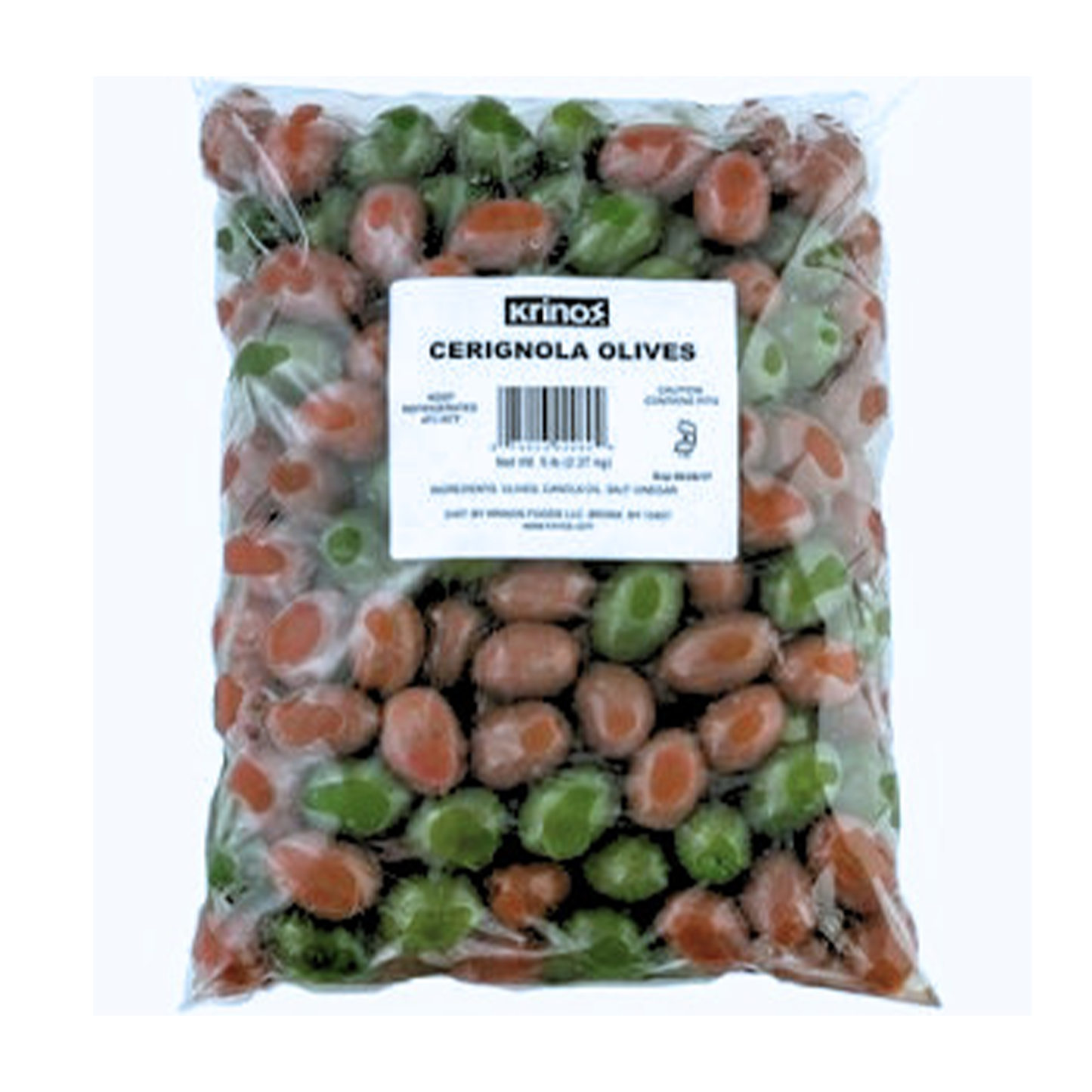 Krinos Ceringnola Olives 5lb