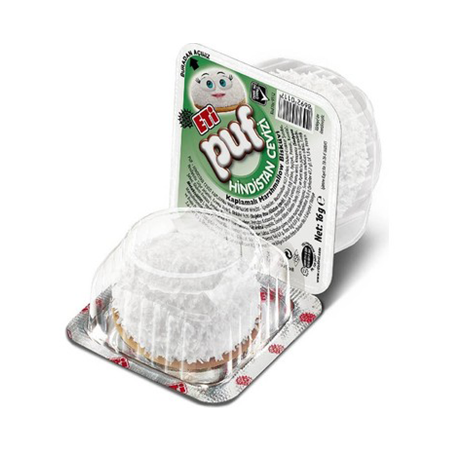 Eti Puf Coconut ( Hindistan Cevizli ) 18 Gr