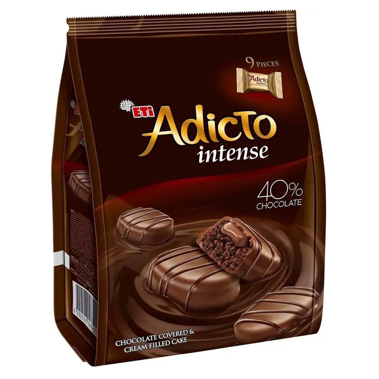 Eti Adicto Intense Chocolate Brownie 5.08 Oz (144 Gr)