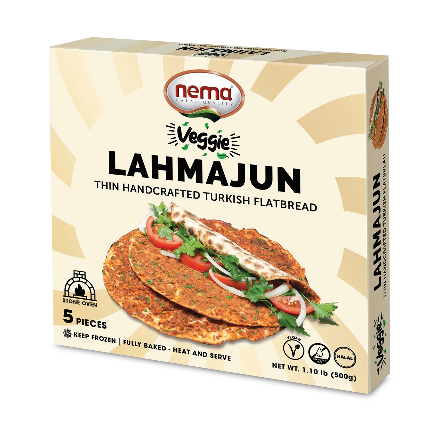 Nema Veggie Lahmajun 5 pcs 500 gr