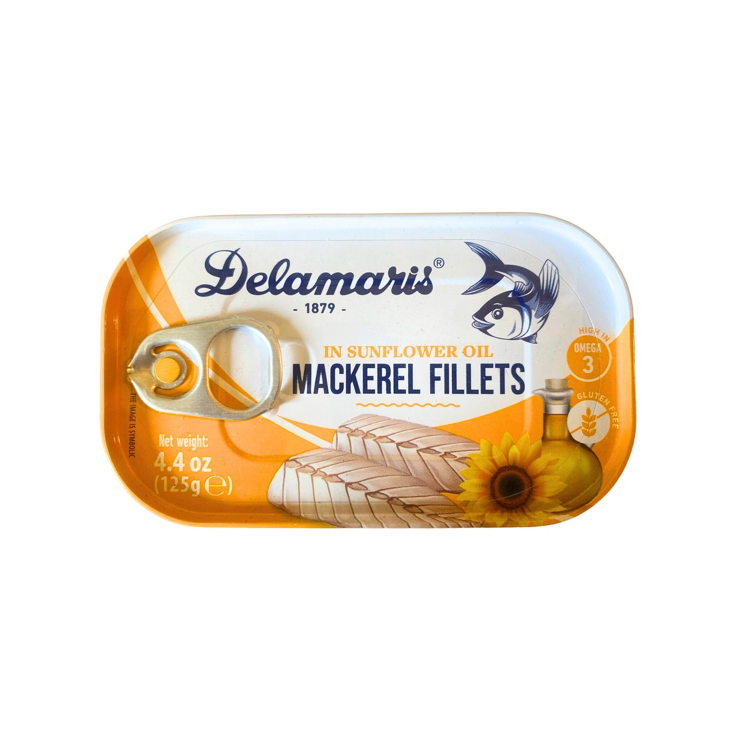 Delamaris Mackerel Fillets in Sunflower oil 125 gr