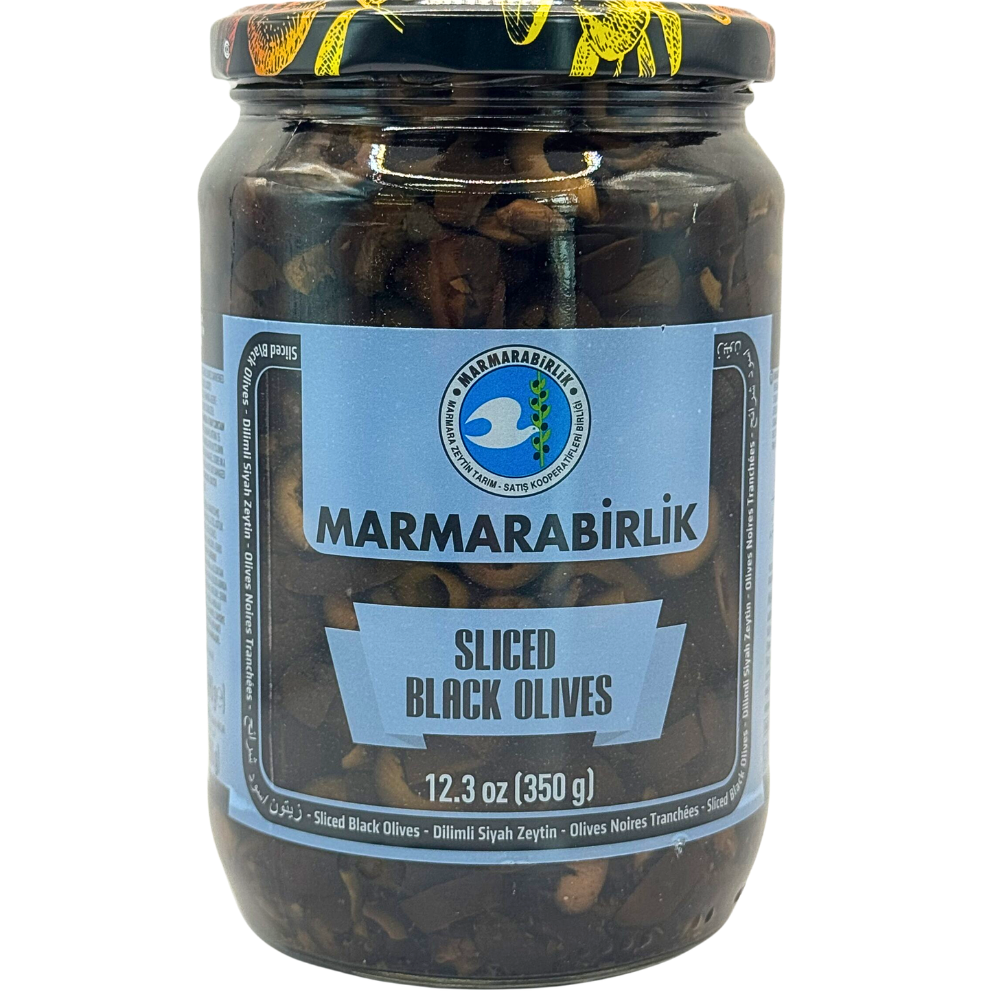 Marmarabirlik Black Olives Sliced 12 oz (350 gr)