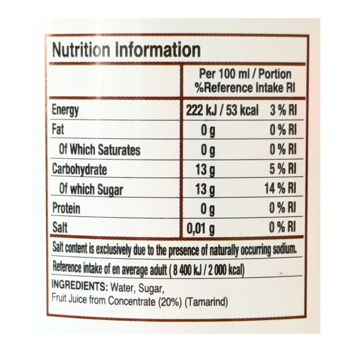 Dafa Tamarind Juice Drink 750 ml