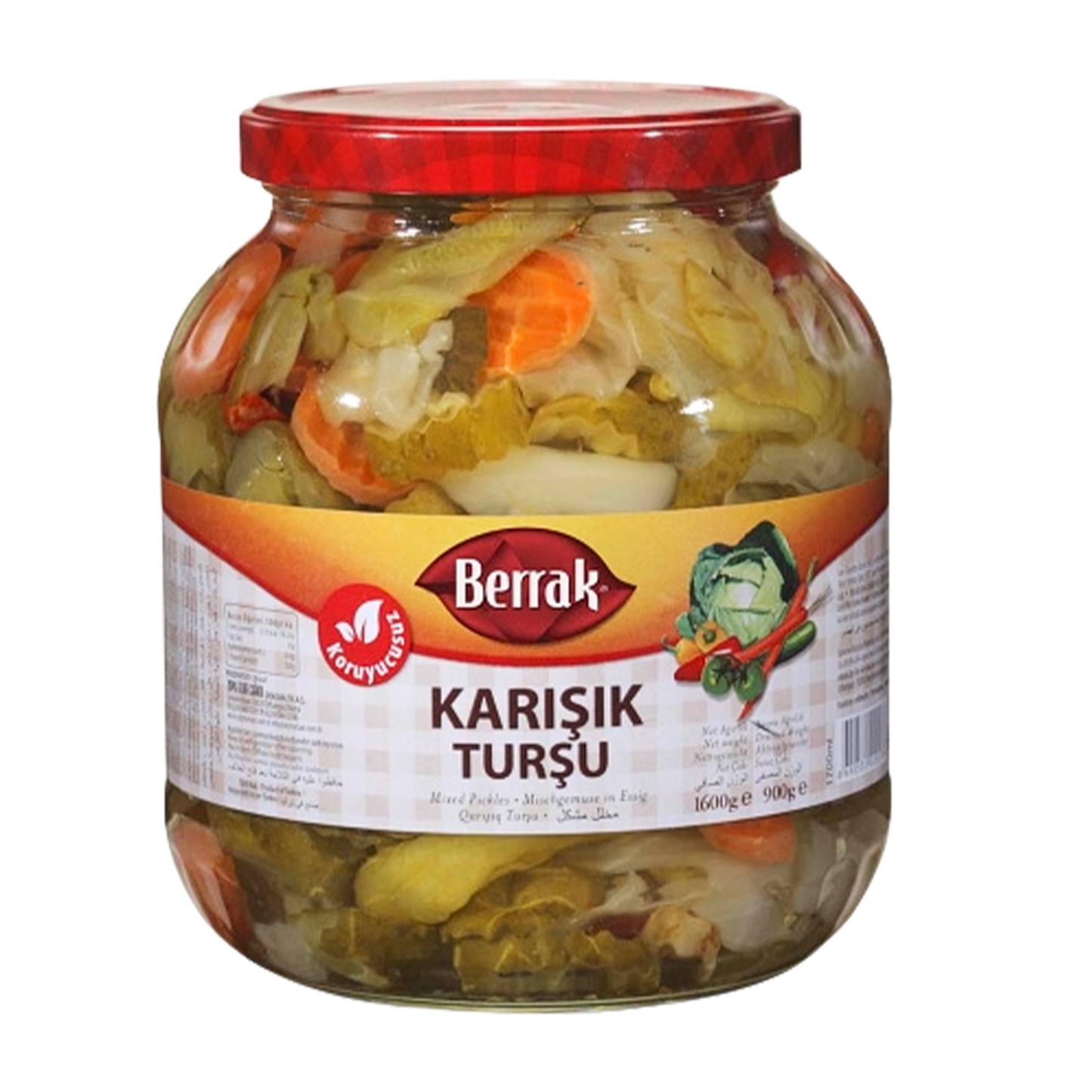 Berrak Mixed Pickles 1700 ml