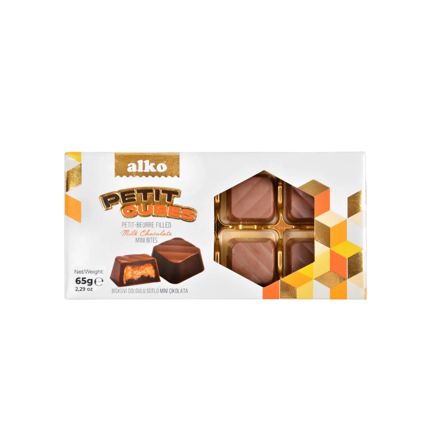 Alko Petit Cubes Petit-Beurre Filled Milk Chocolate 65 gr