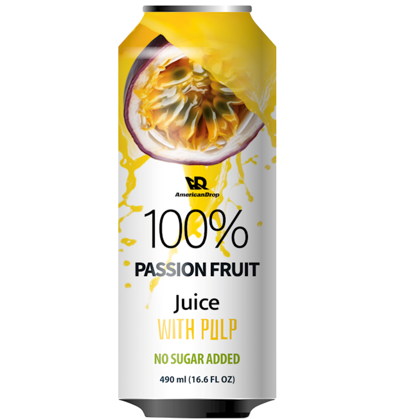 AmericanDrop 100% Passion Fruit juice No sugar490 ml