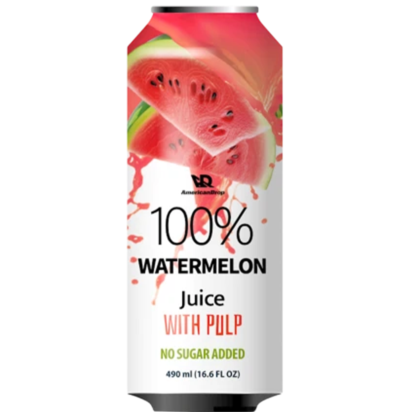 AmericanDrop 100% Watermelon w pulp no Sugar juice 490 ml