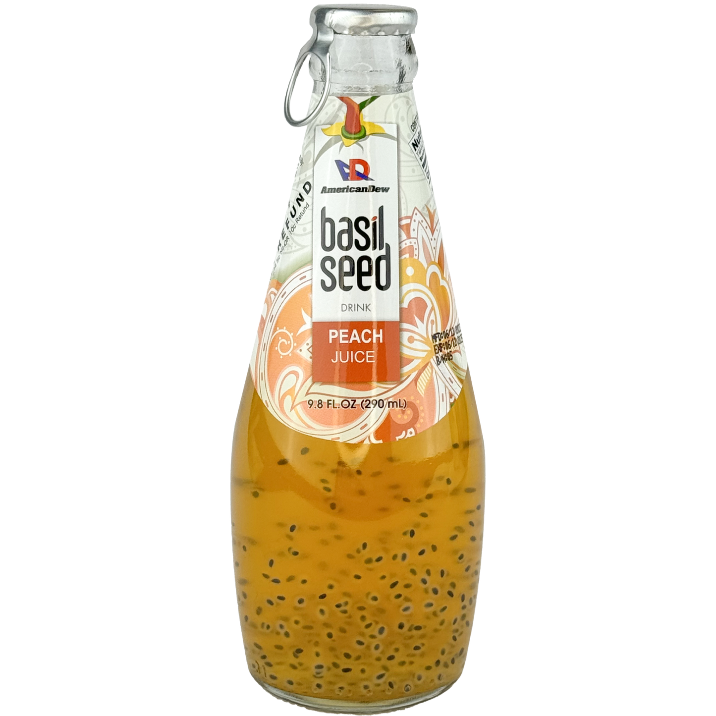 American Dew Peach Juice with Basil Seeds 290 ML