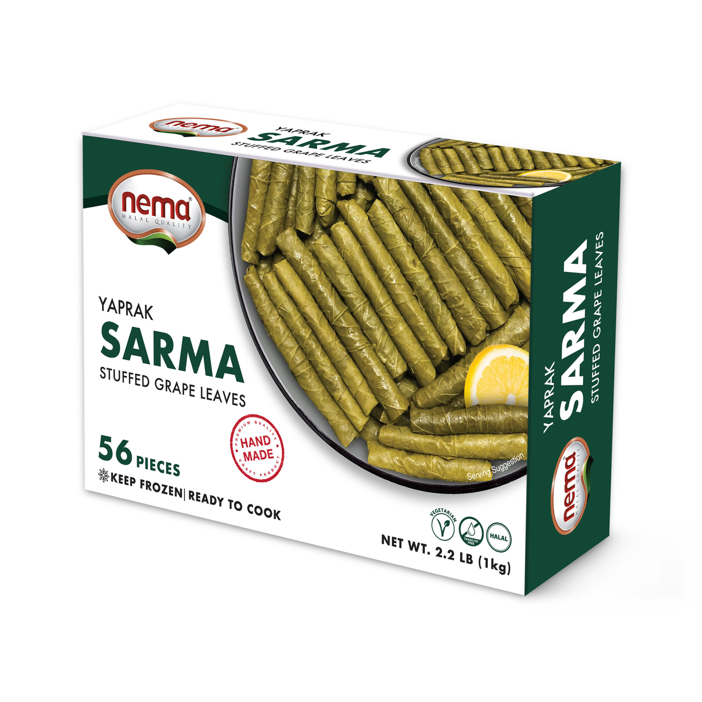 Nema Stuffed Grape Leaves 56 pcs 2.2Lb (1 kg)