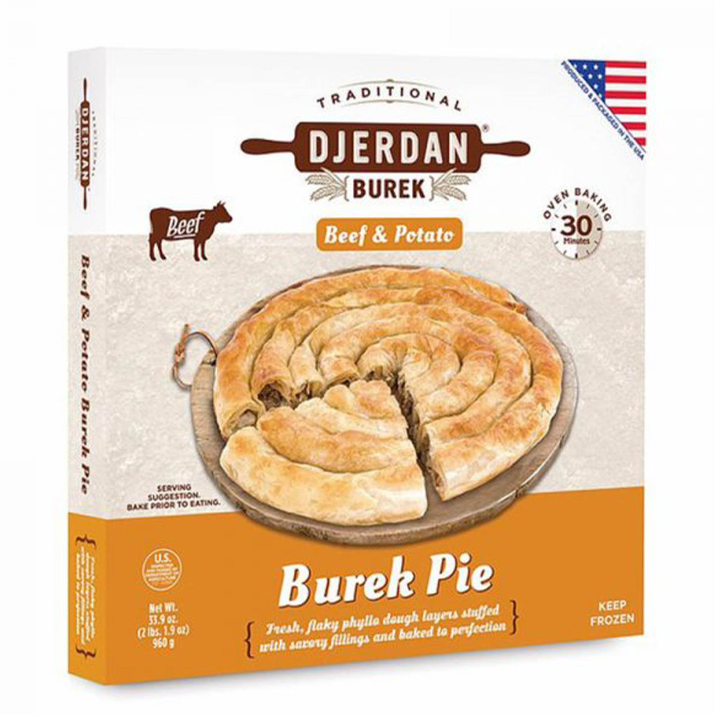 Djerdan Beef &Potatoes Spiral Pastries 850 gr