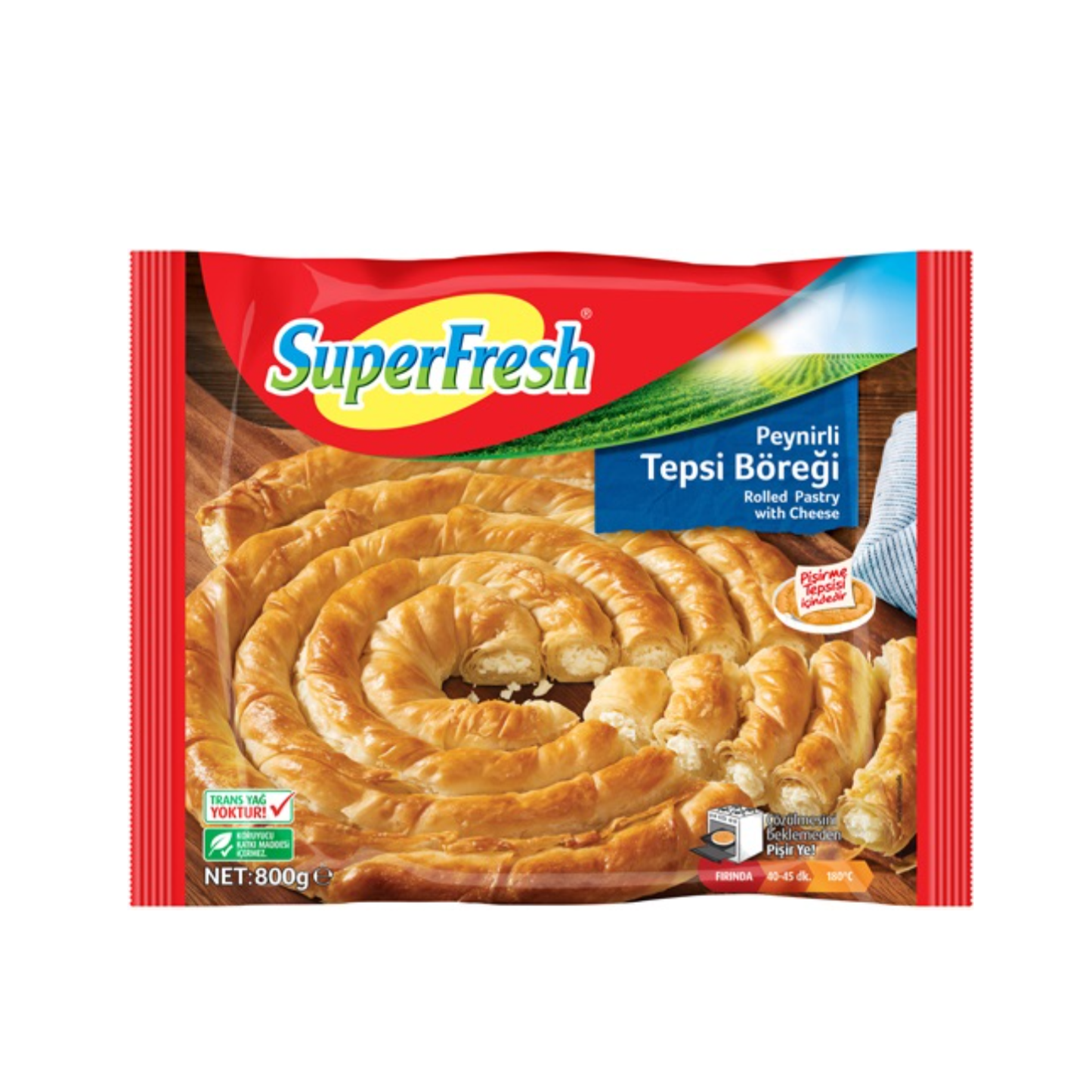 Superfresh Roll Borek W Cheese 800 g (28.2 Oz)