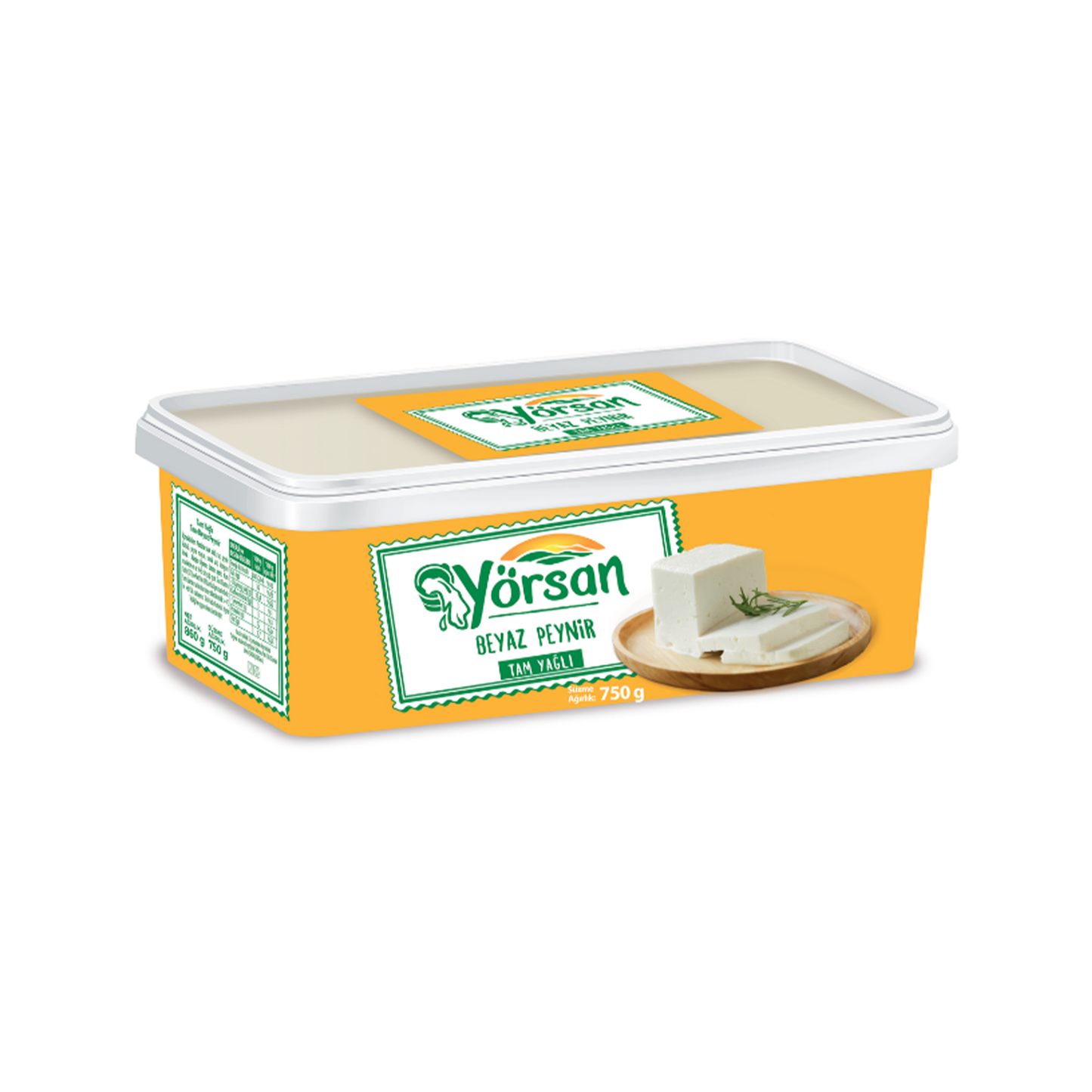 Yorsan Full Fat White Cheese 750 gr