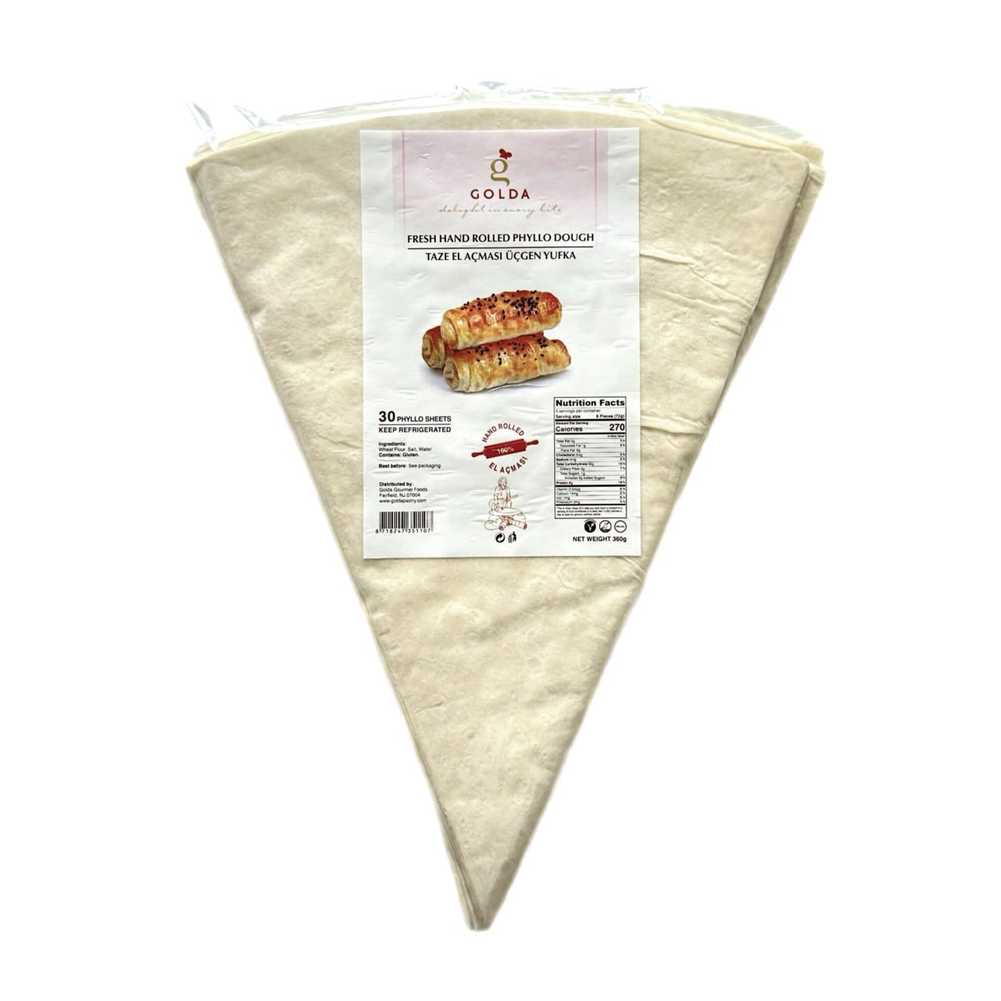 Golda Fresh Triangle  Phyllo Dough 360 gr