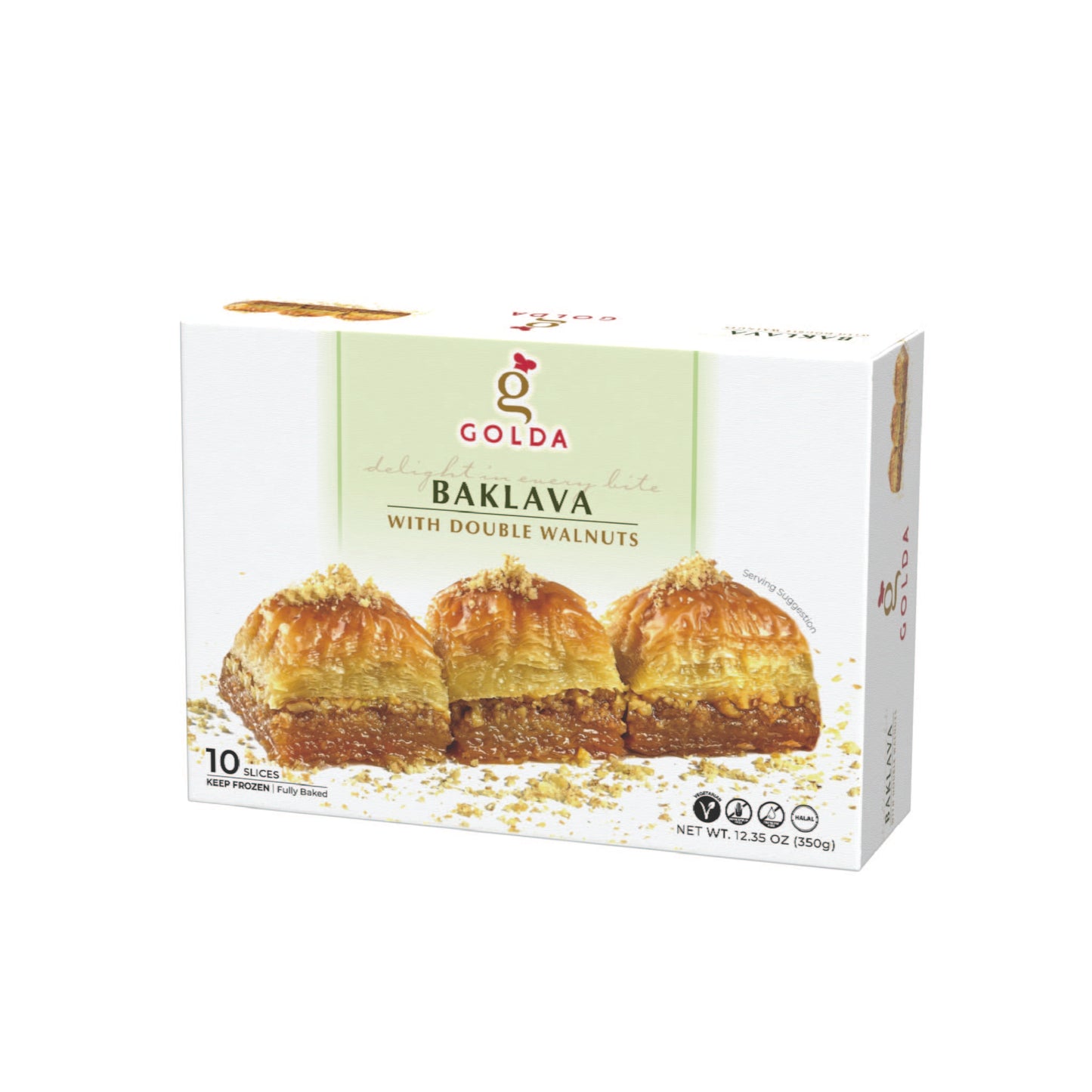 Golda Baklava With Double Walnuts 12.35 Oz (350 Gr)