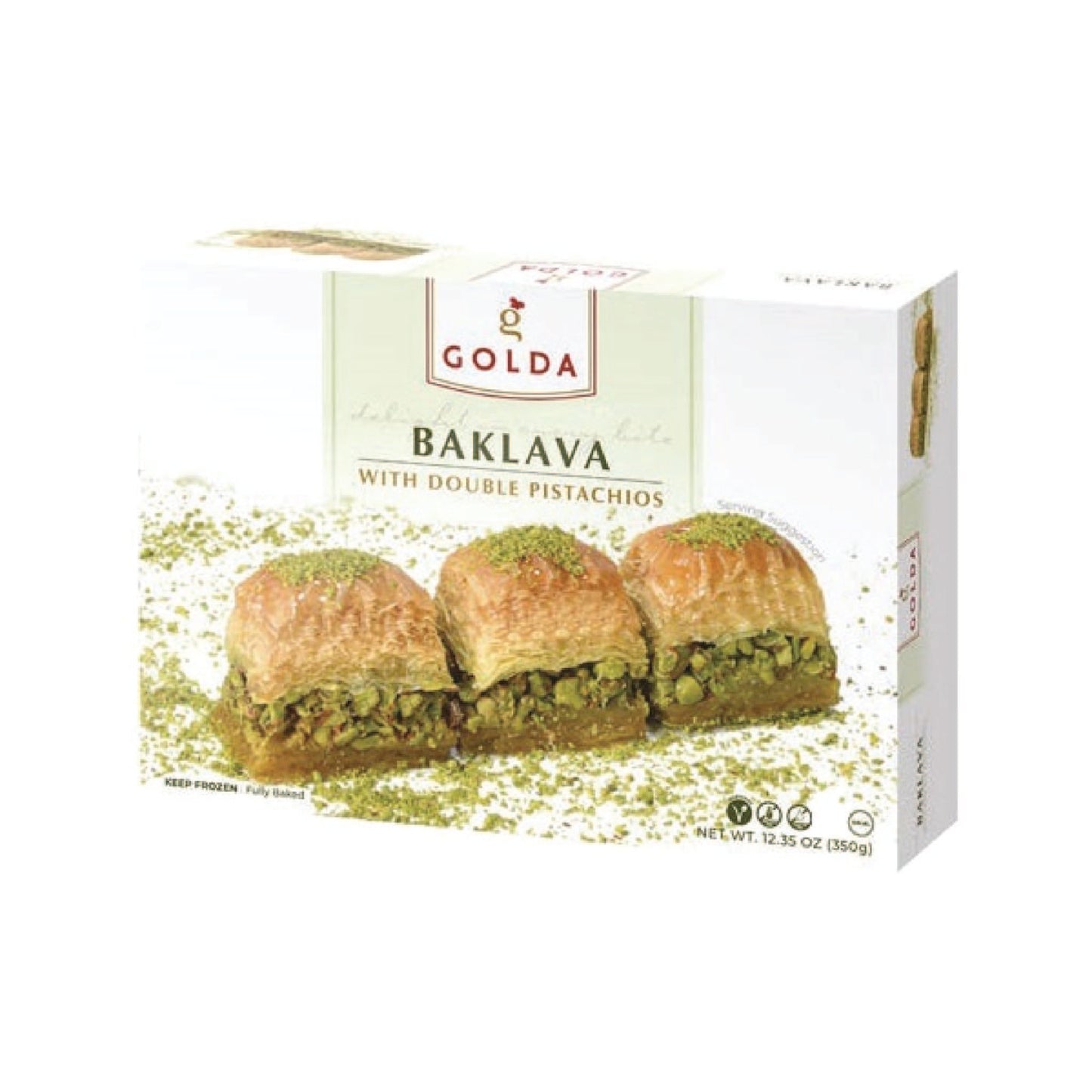Golda Baklava Double Pistochios 12.35 Oz (350 Gr)