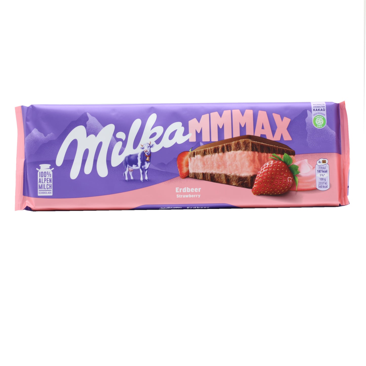 !Milka MMMAX Strawberry Chocolate Bar 10.6 oz