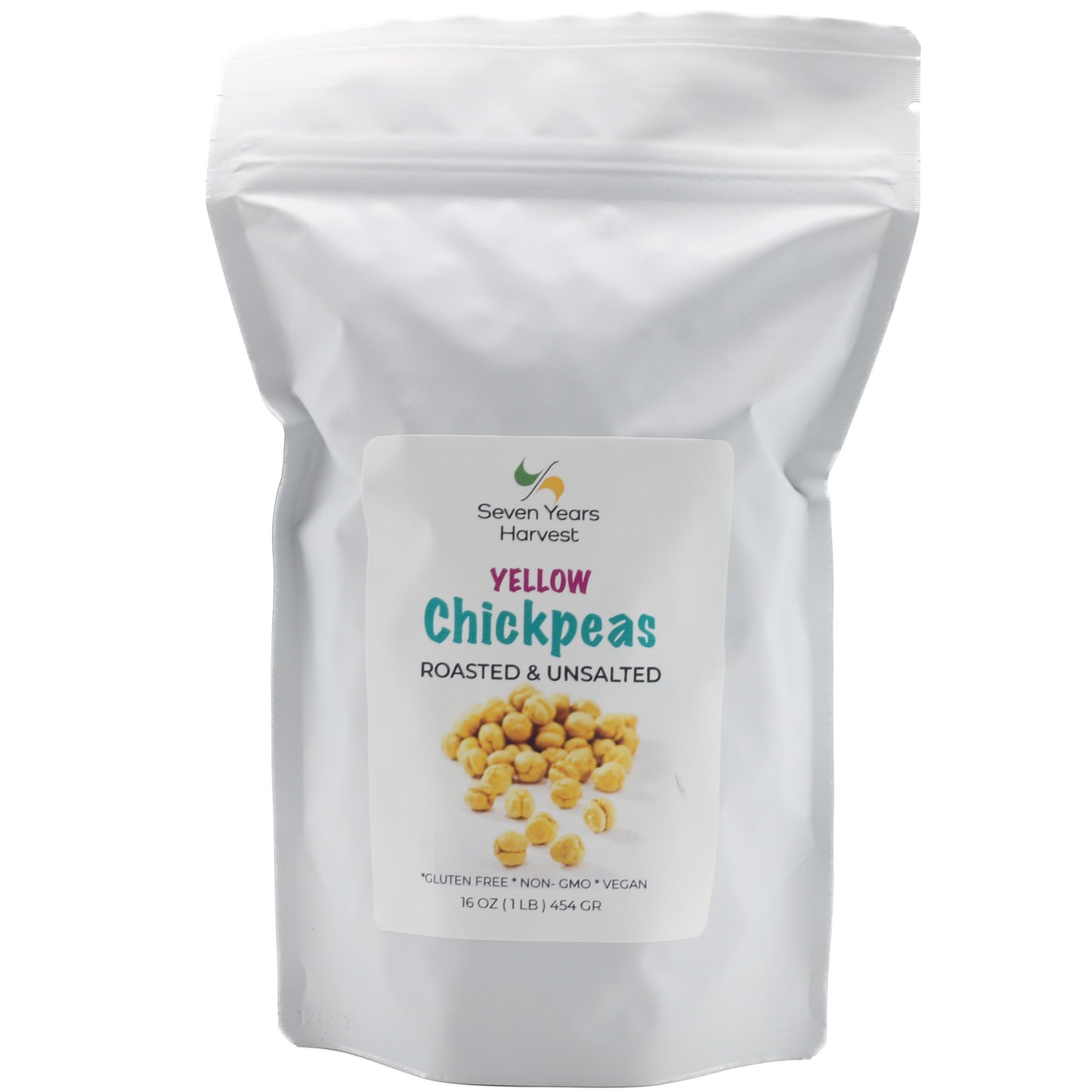 !Seven Years Harvest Yellow Roasted Unsalted Chickpeas 1Lb (454 Gr)