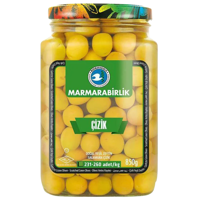 Mb Green Olives Scratched 850 gr