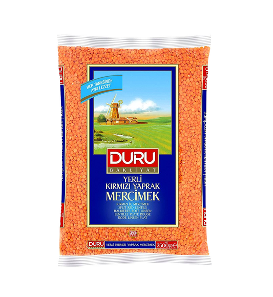 Duru Split Red Lentils 5.5 lb (2500 Gr)