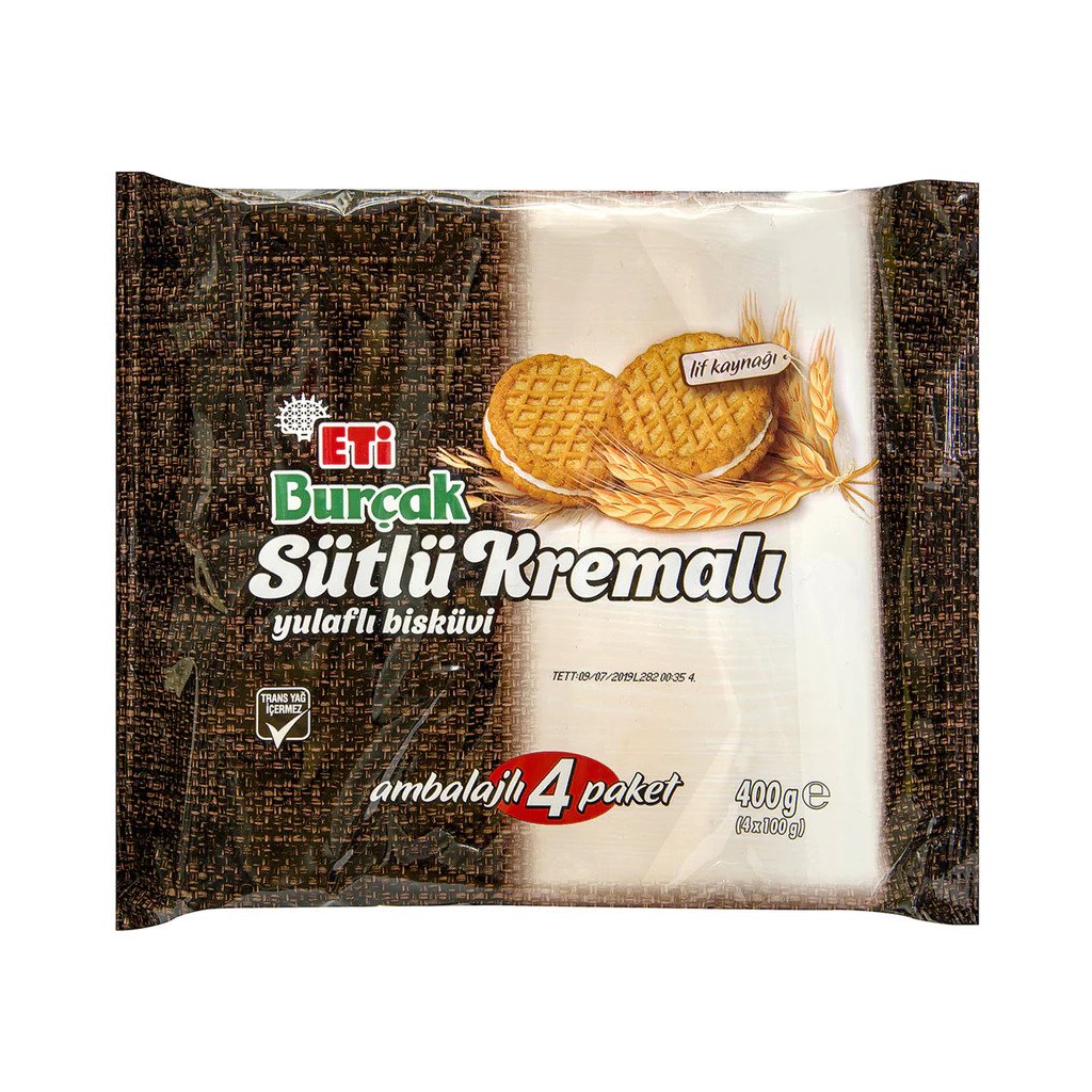 Eti Burcak Cookies 4 Pcs 14.10 Oz (400 Gr)