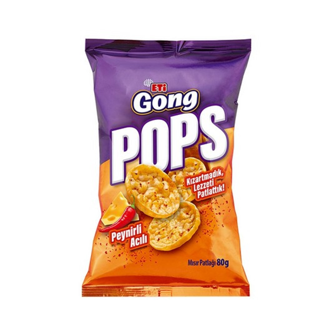 Eti Gong Pop Cheese Hot 80 Gr