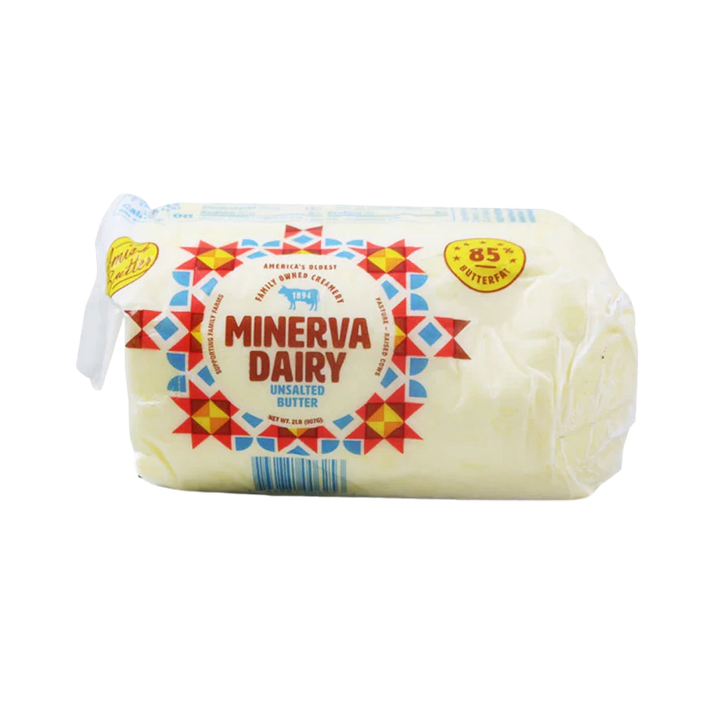 Minerva Dairy Amish Roll Butter Unsalted 2 LB (908 Gr)