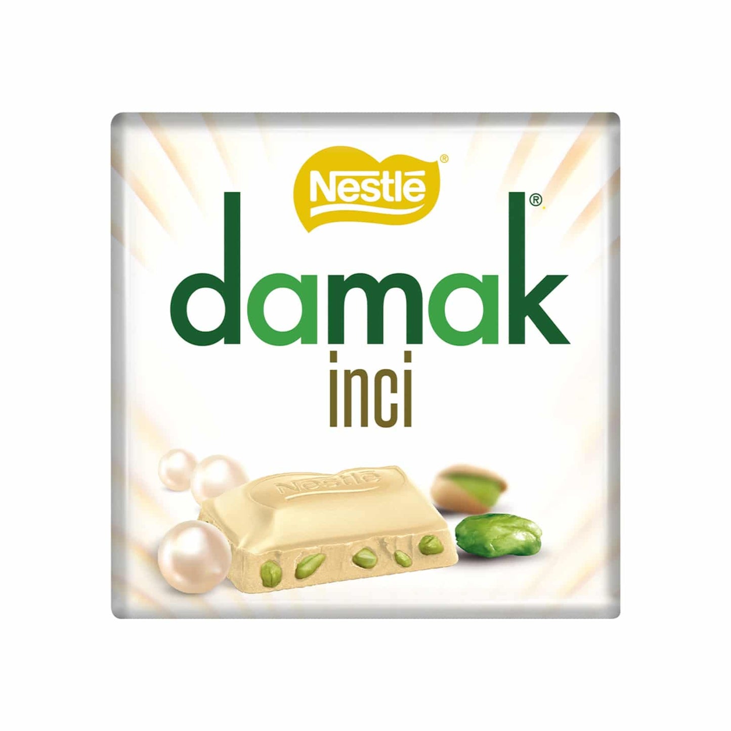 Nestle Damak Inci White Chocolate with Pistachio 60 Gr