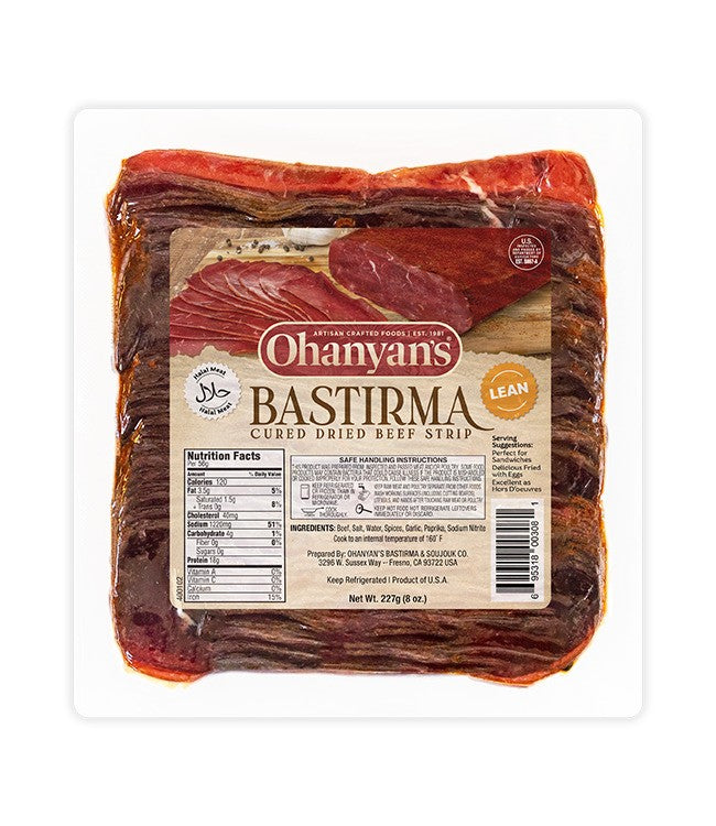 !Ohanyans Cured Dried Beef Strip (Bastirma ) 227 g