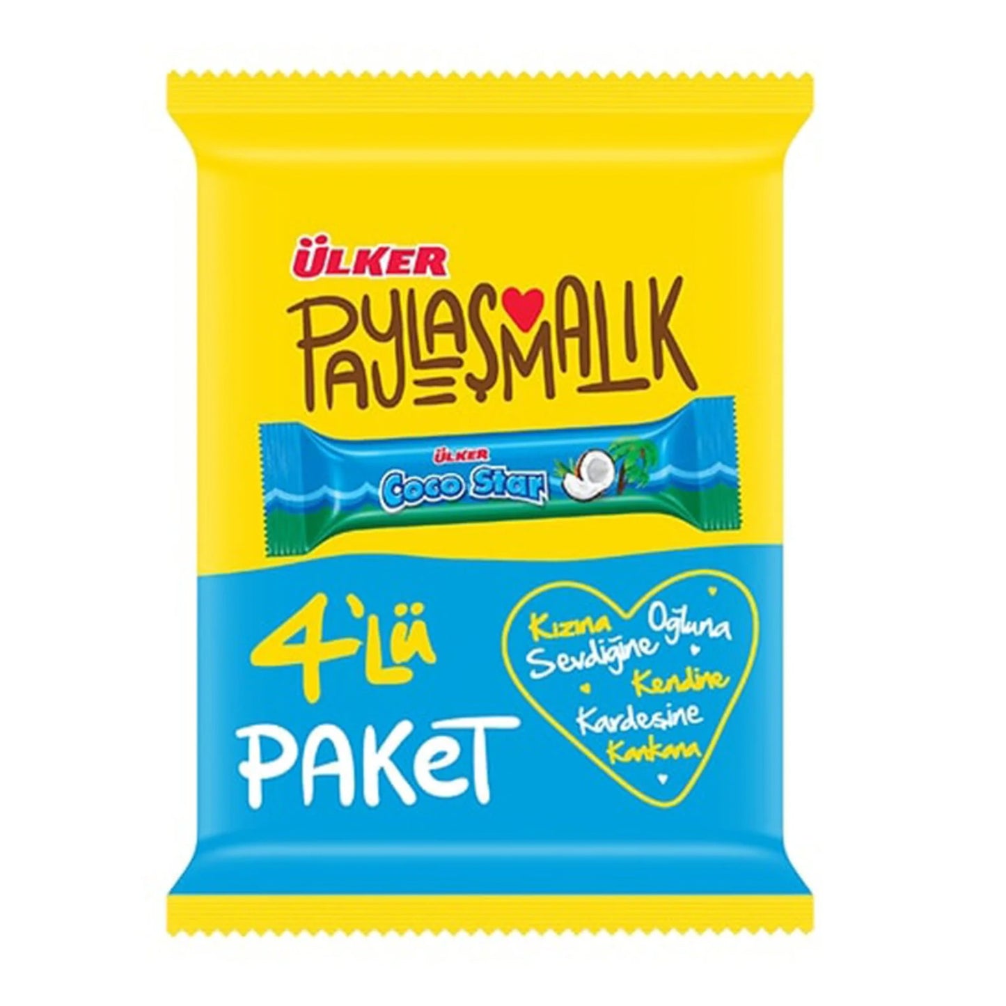 Ulker Cocostar Chocolate 4 pk