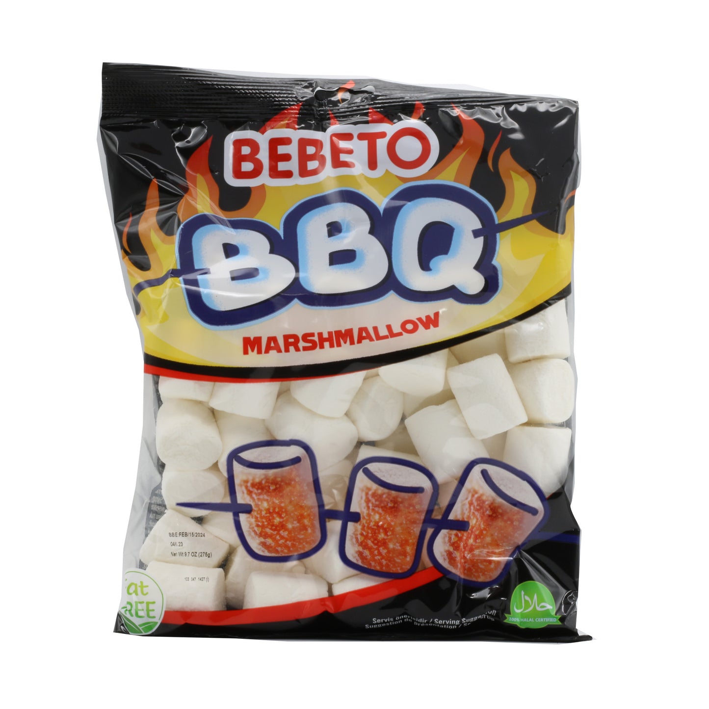 !Bebeto BBQ Marshmallows 275 Gr