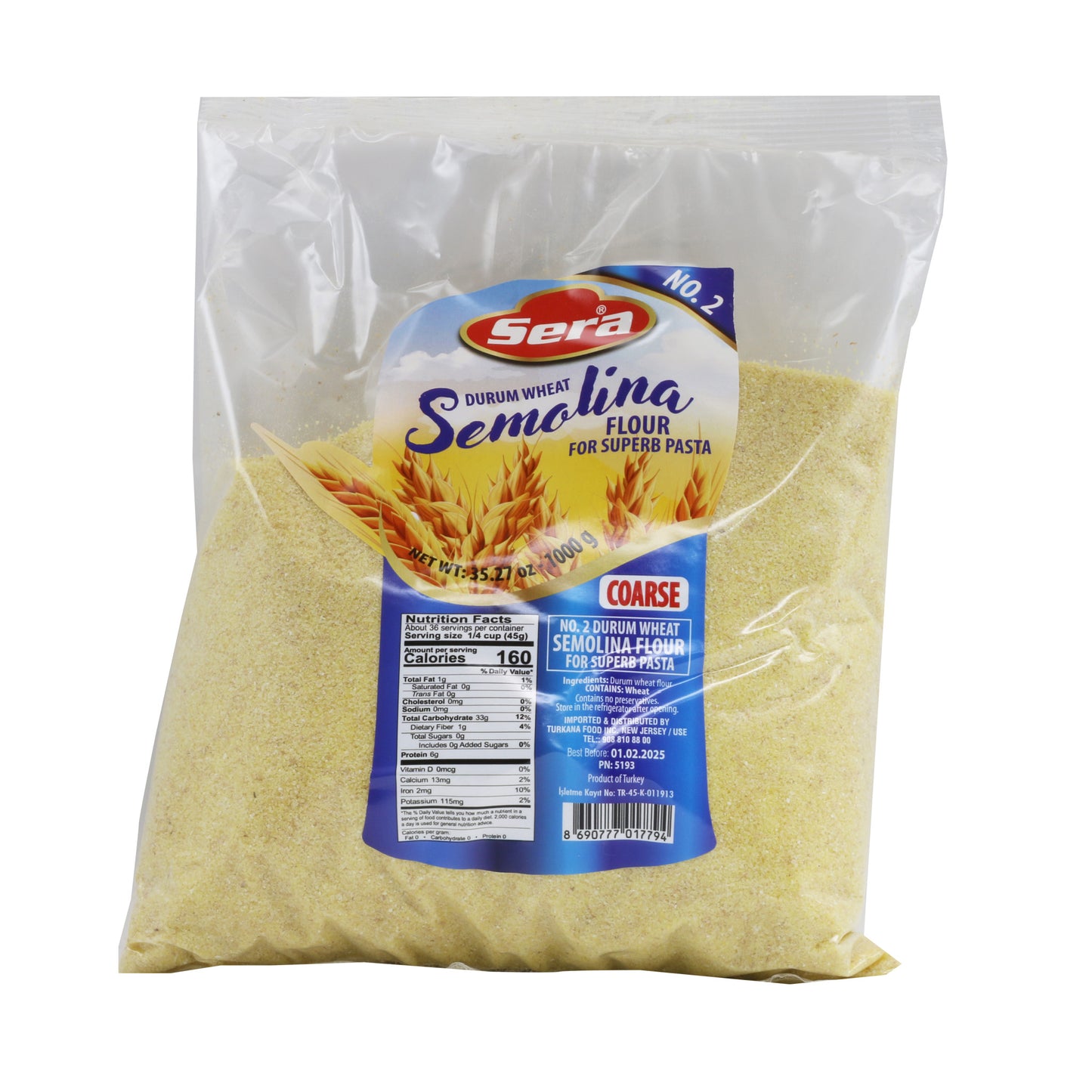 Sera Semolina Coarse 1000 Gr