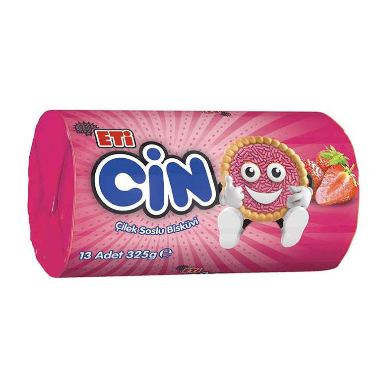 Eti Cin Strawberry Cookies 11.4 Oz (325 Gr)