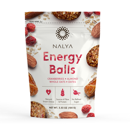 Nalya Energy Balls Dates Almond& Cranberries3.53 Oz (100 gr)