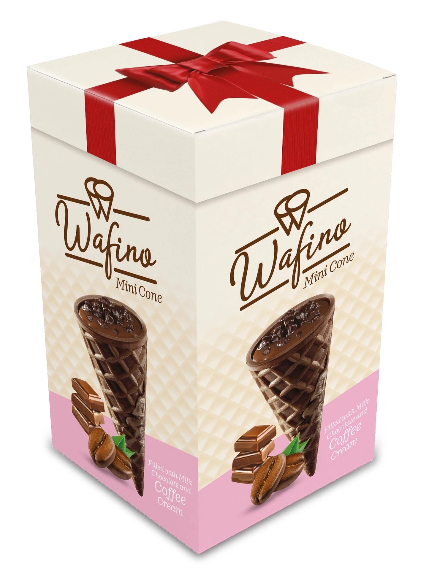Anl Wafino Mini Cone  Milk Chocolate w Coffee Cream 10 Gr x 18 Pcs