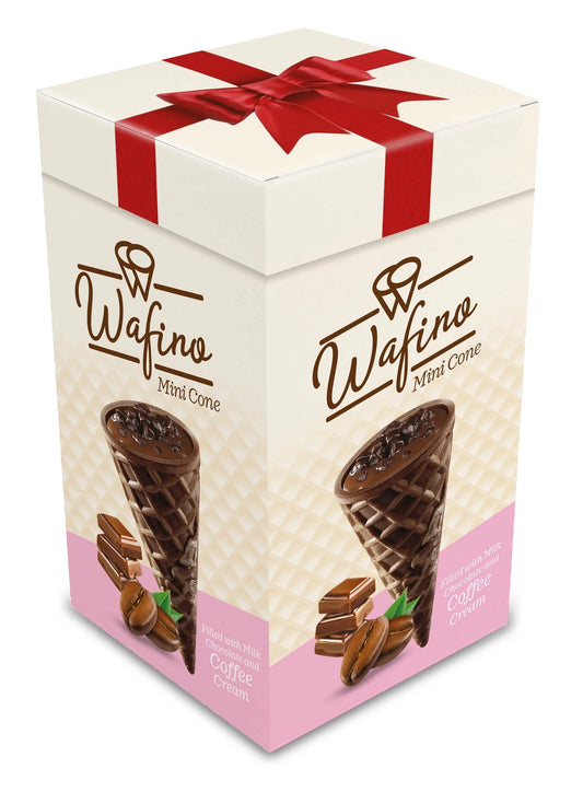 Anl Wafino Mini Cone  Milk Chocolate w Coffee Cream 10 Gr x 18 Pcs