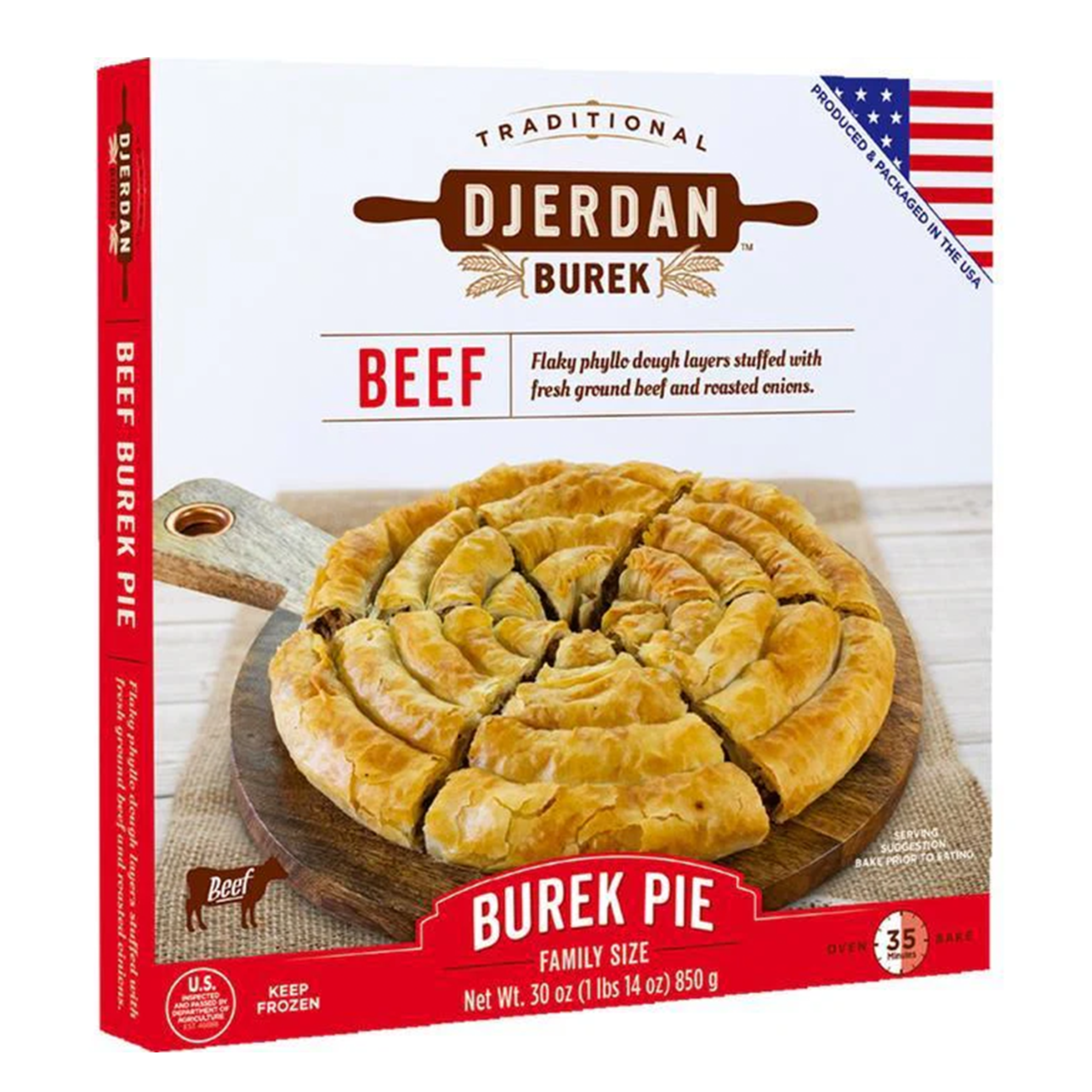 Djerdan Beef Spiral Pie Pastry 850 gr – Qualita Food Store