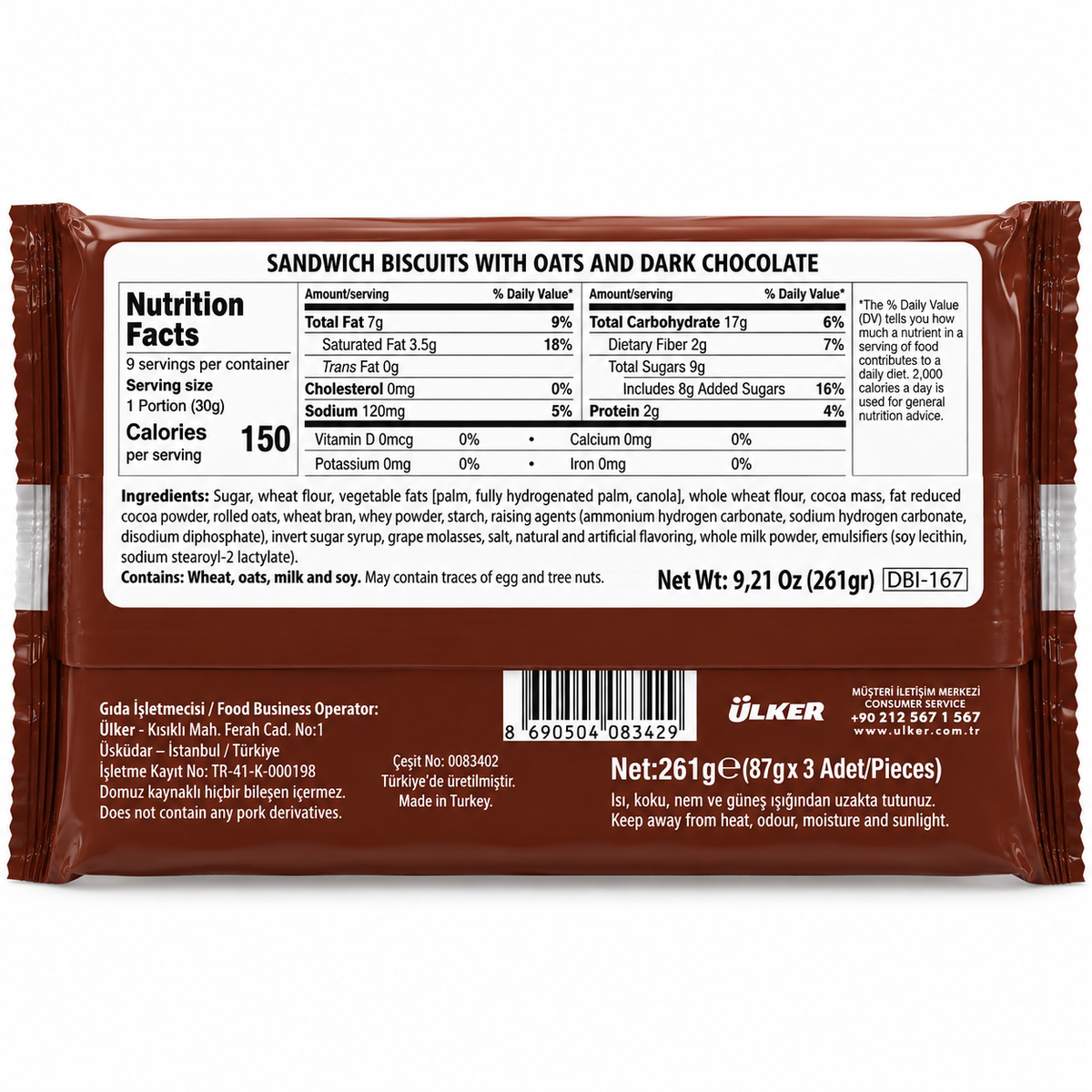 McVities Saklikoy Chocolate Cream 261 g