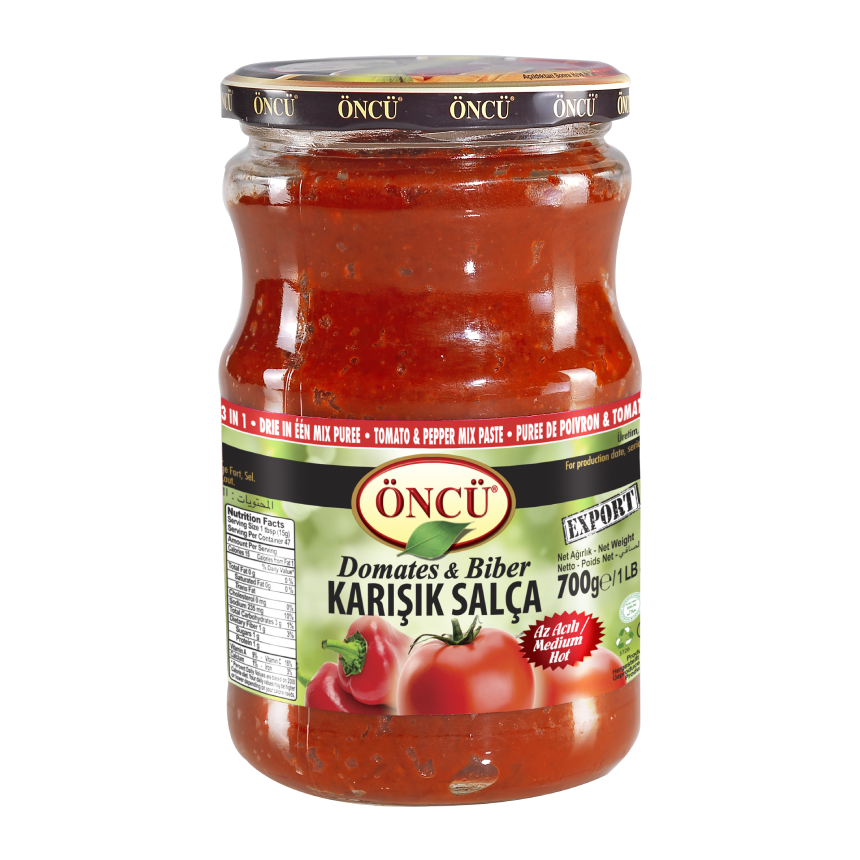 Oncu Tomato & Pepper Mix Paste 1.5 LB (700 Gr)