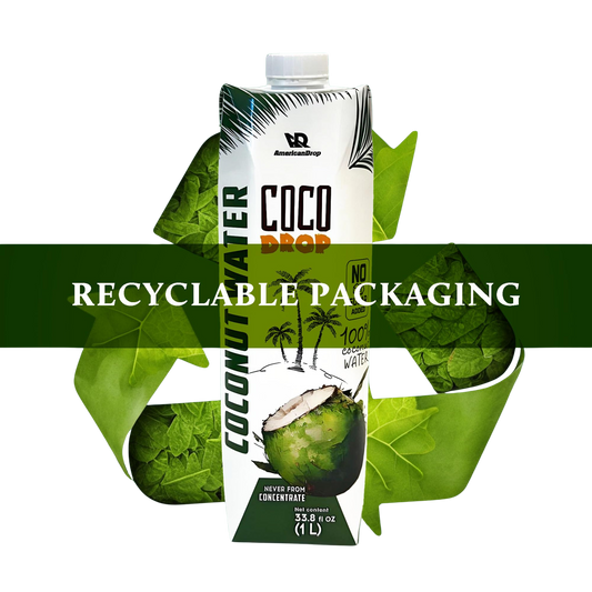 AmericanDrop Coconut Water 1 LT 100% No Sugar added