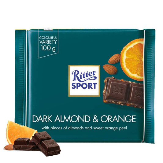 !Ritter Sport Dark  Orange Chocolate 3.5 Oz (100 Gr)