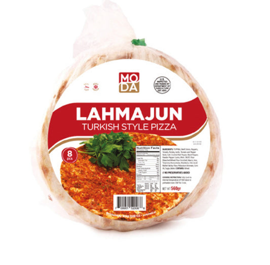 Moda beef Lahmajun Hot 8 pcs560 Gr