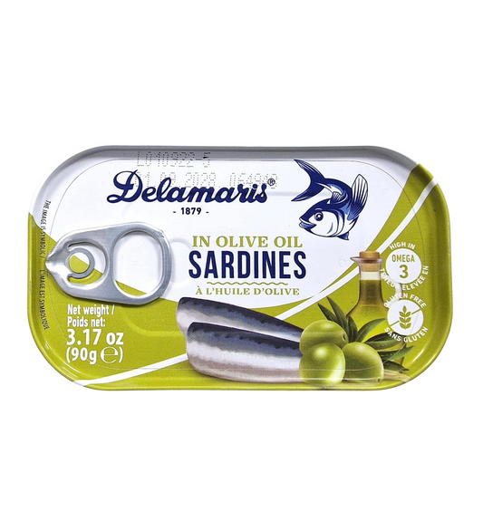 Delamaris Sardines in Olive Oil 3.17 oz(90gr)