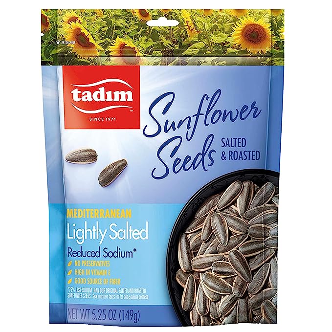 Tadim Mediternean Lightly Salted Sunflower Seeds 5.2 Oz (149 Gr)