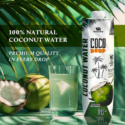 AmericanDrop Coconut Water 1 LT 100% No Sugar added