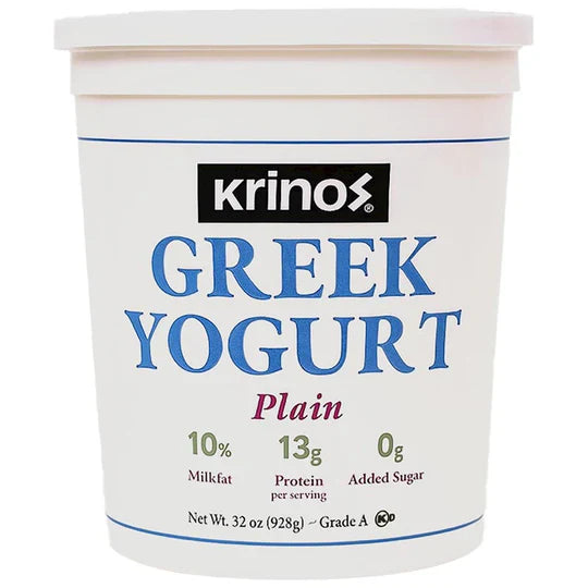 Krinos Greek Yogurt Plain 908 gr