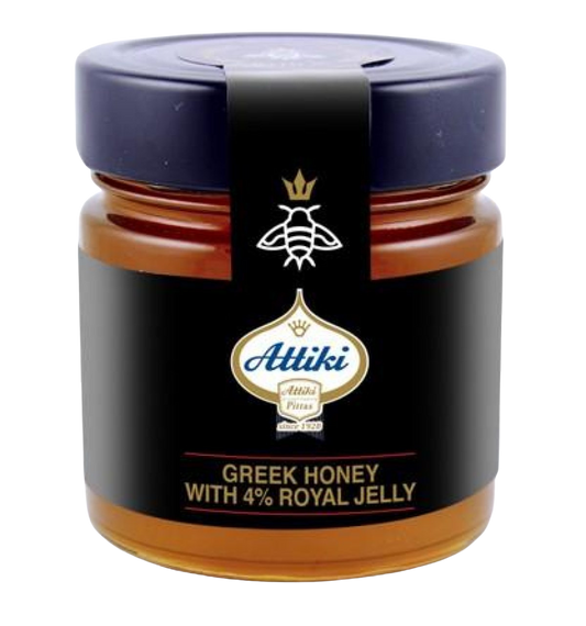 Attiki Greek Honey w 4%Royal Jelly 8.82 oz(250 g)