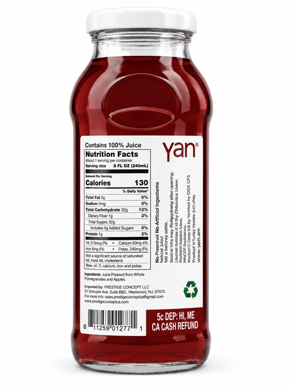 Yan Pomegranate With Apple 8 fl oz