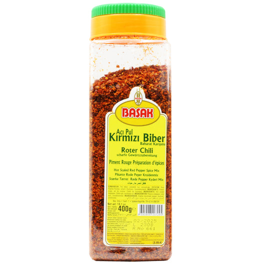 Basak Scaled Hot Red Pepper Spice Mix 400 Gr