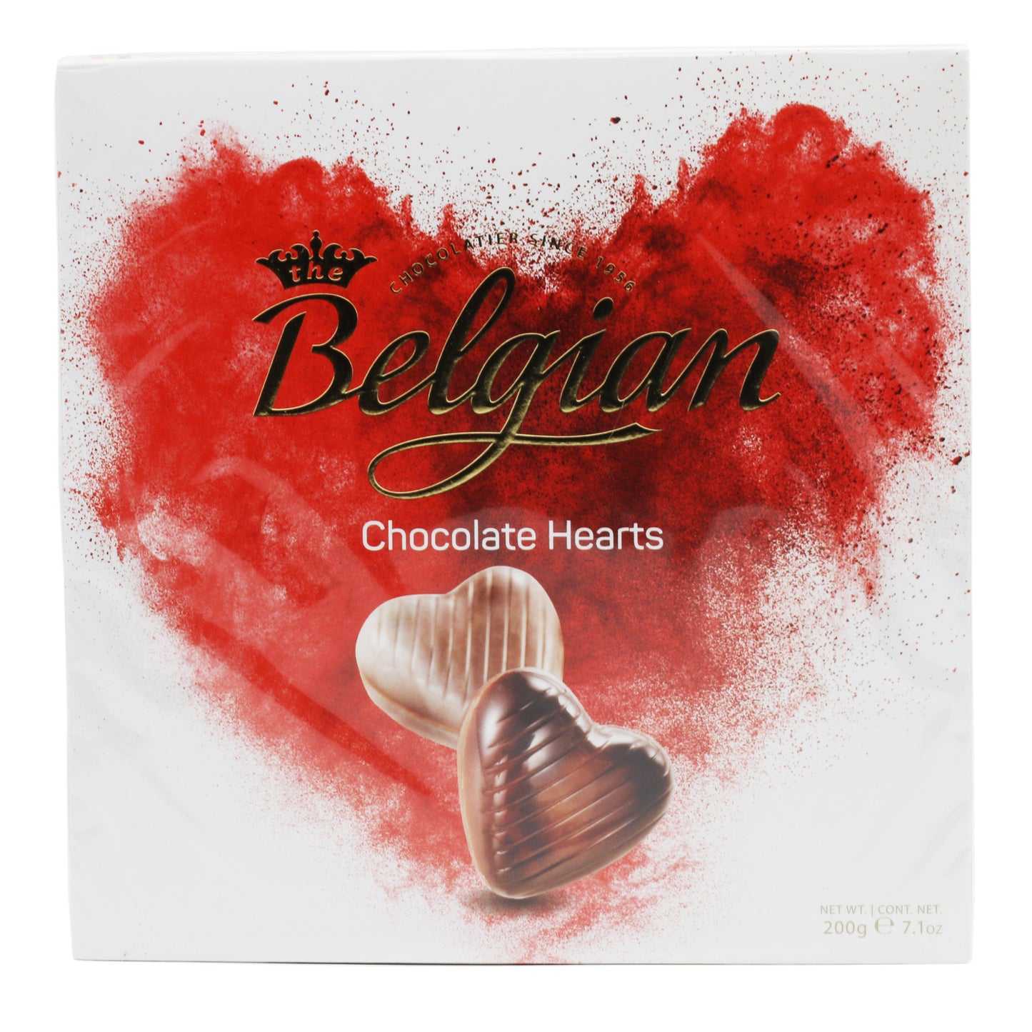 !Belgian Chocolate Hearts 7 Oz (200 Gr)